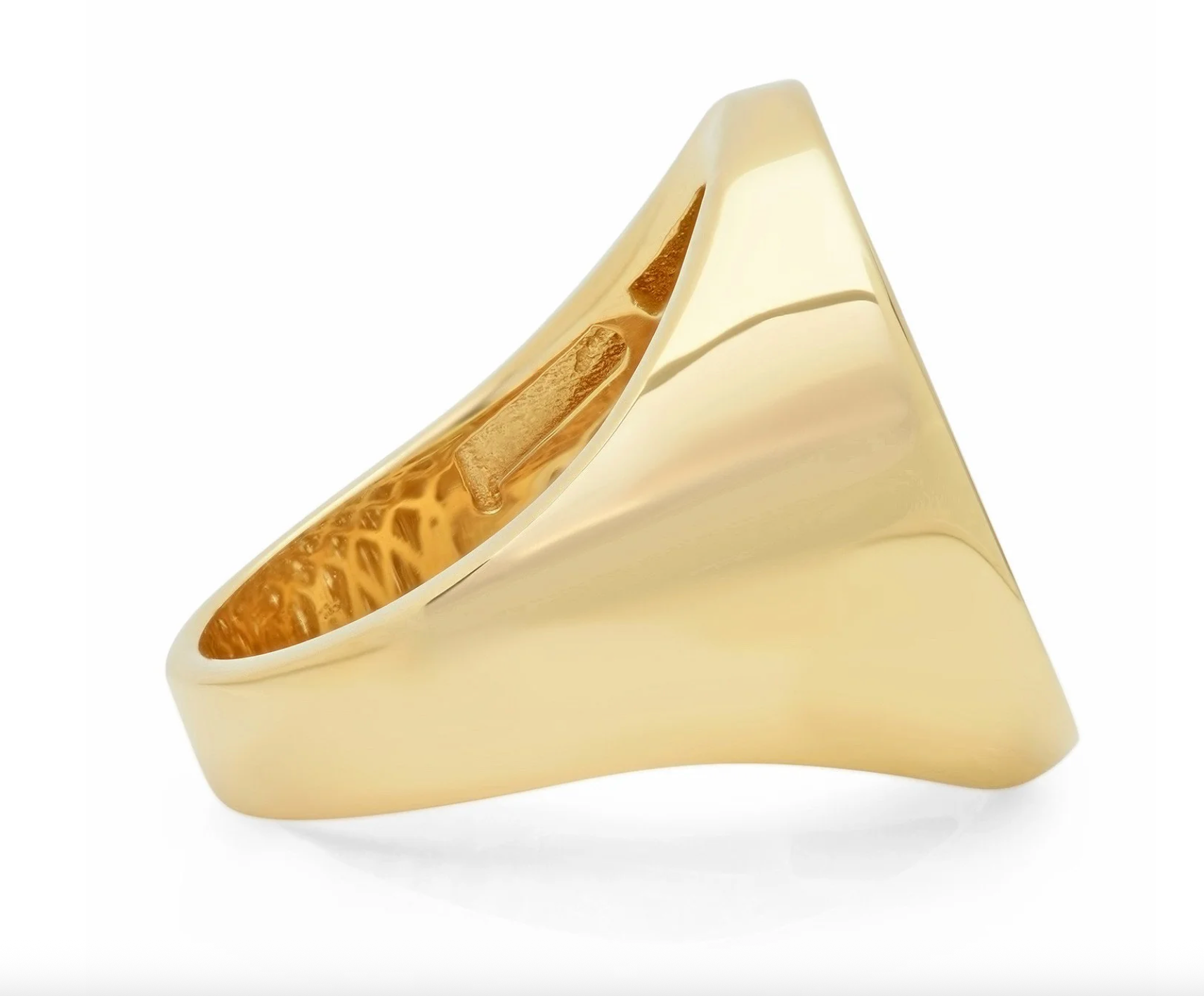 CIRCLE SURFACE RING WITH DIAMONDS