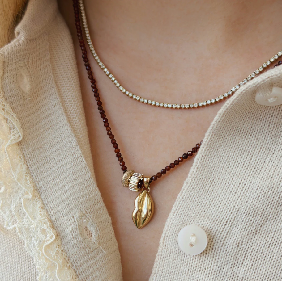 Ridged Gold Rondelle Bead