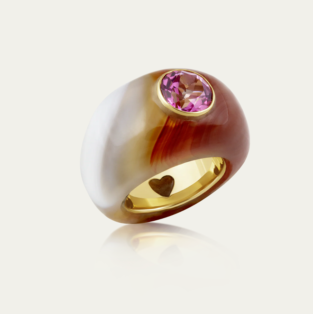 Carved Stone Ring