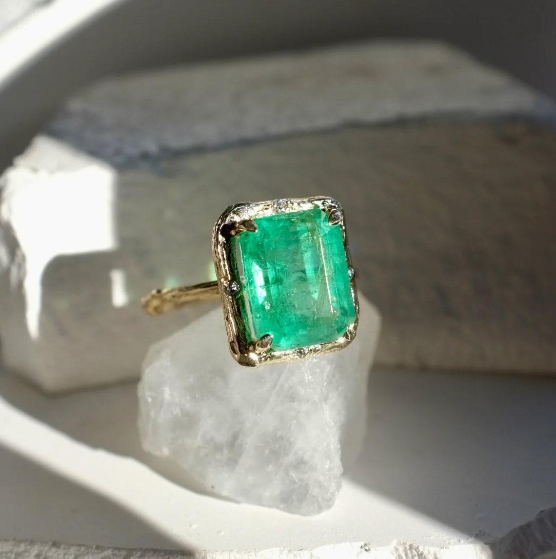 Emerald Ember Ring