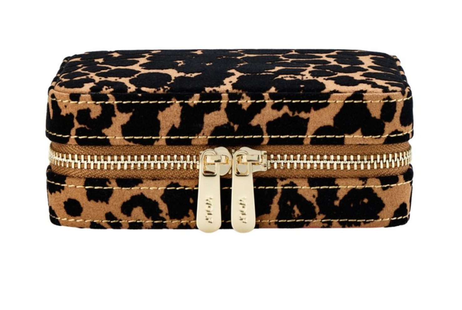 Savanna Leopard Print Jewelry Zip Case