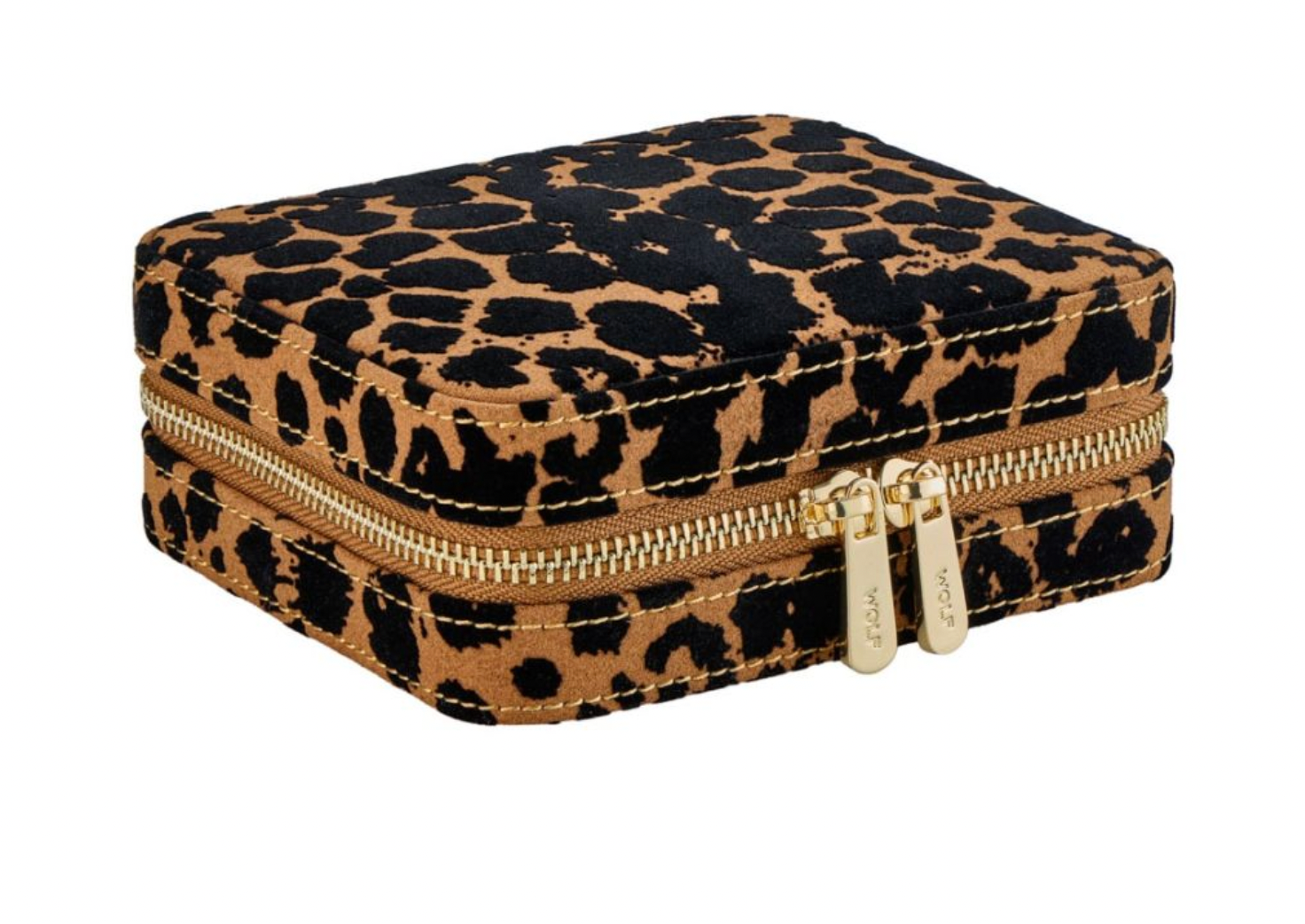 Savanna Leopard Print Jewelry Zip Case