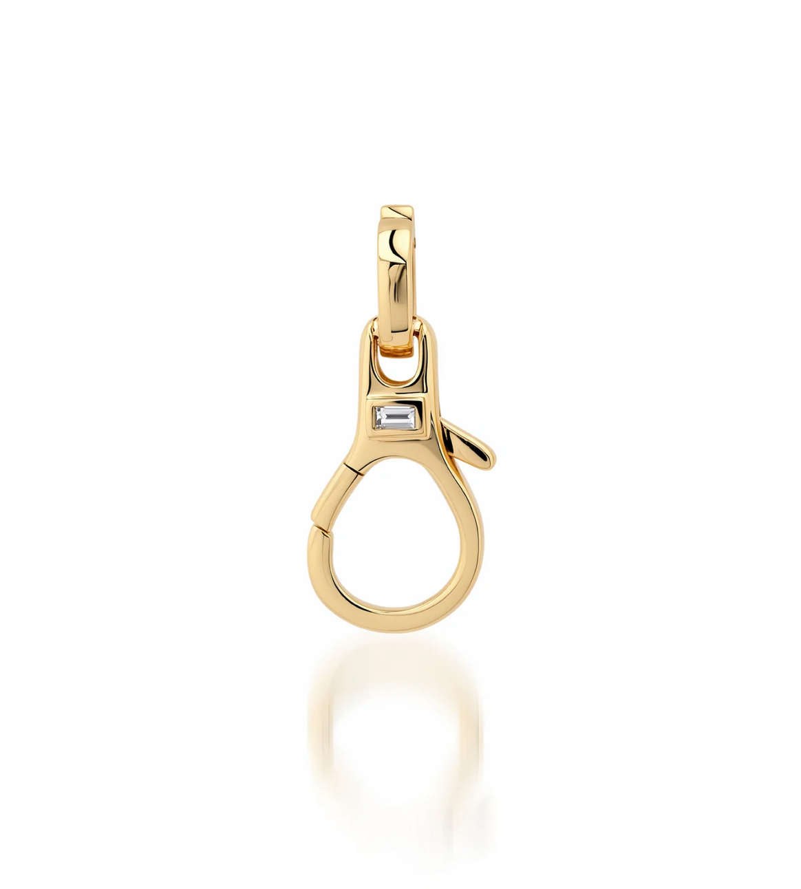 Signature Clasp with Baguette Diamond