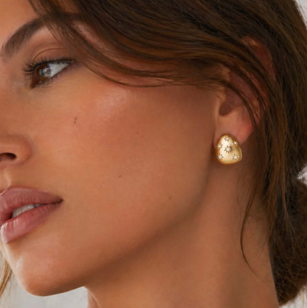 STARBURST BUBBLE STUD EARRINGS