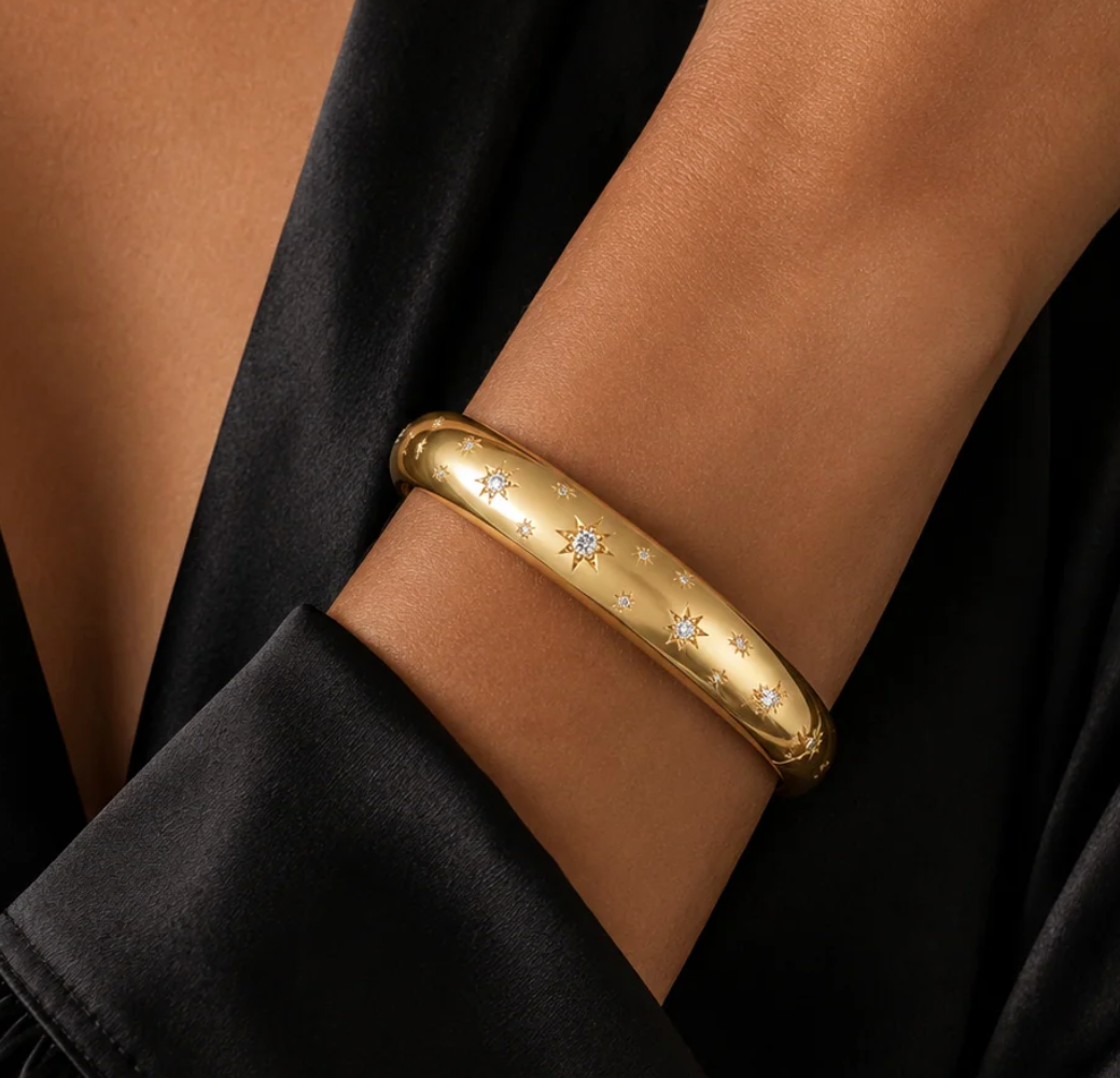 DIAMOND STARBURST BUBBLE BANGLE