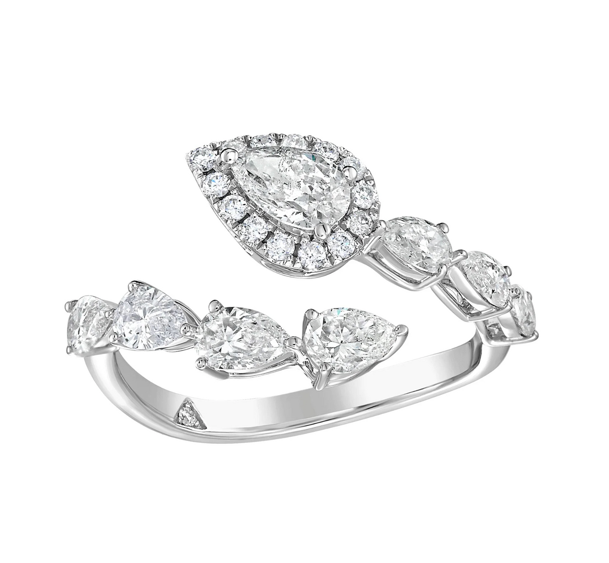 Amaryllis Diamond Wrap Ring