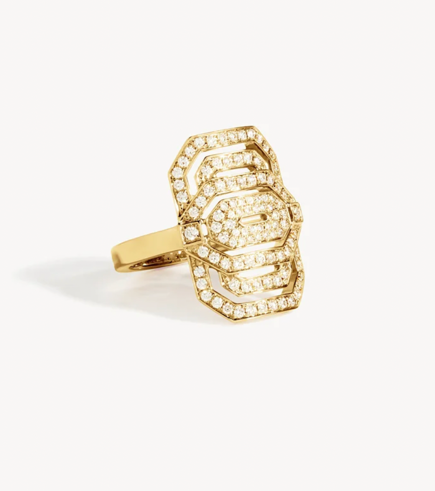 medium MY WAY DIAMONDS & 18K YELLOW GOLD ring