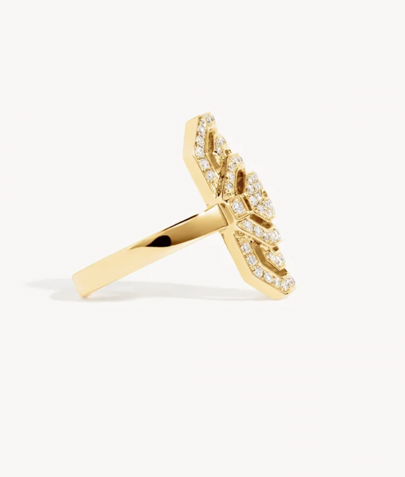medium MY WAY DIAMONDS & 18K YELLOW GOLD ring