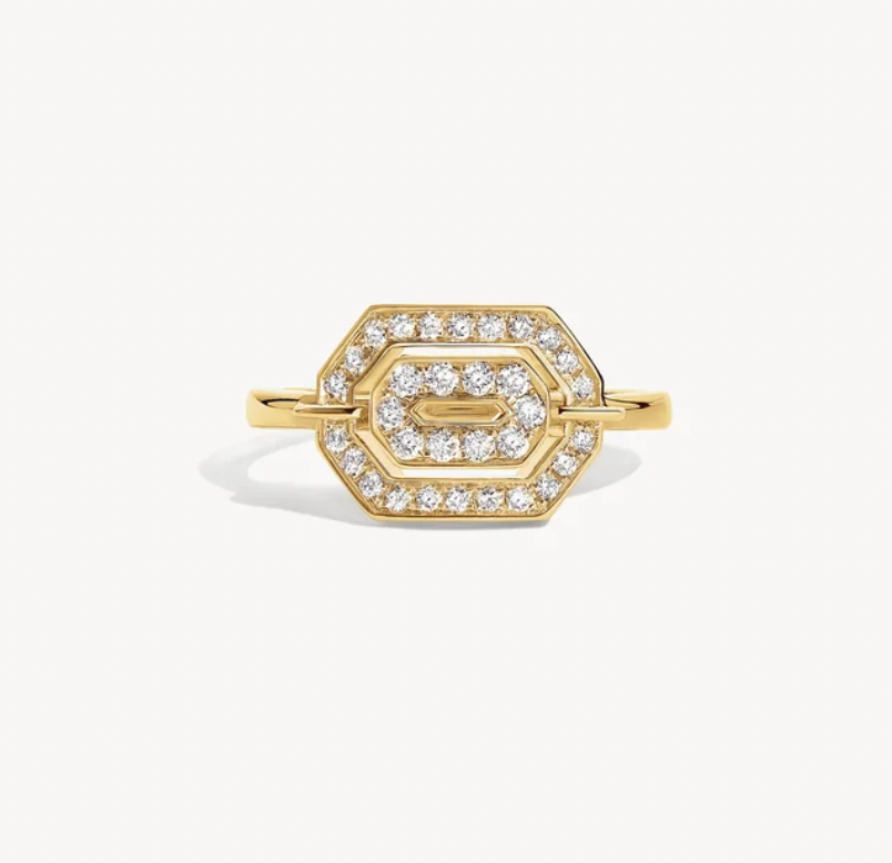 MINI MY WAY YELLOW GOLD & DIAMONDS Ring