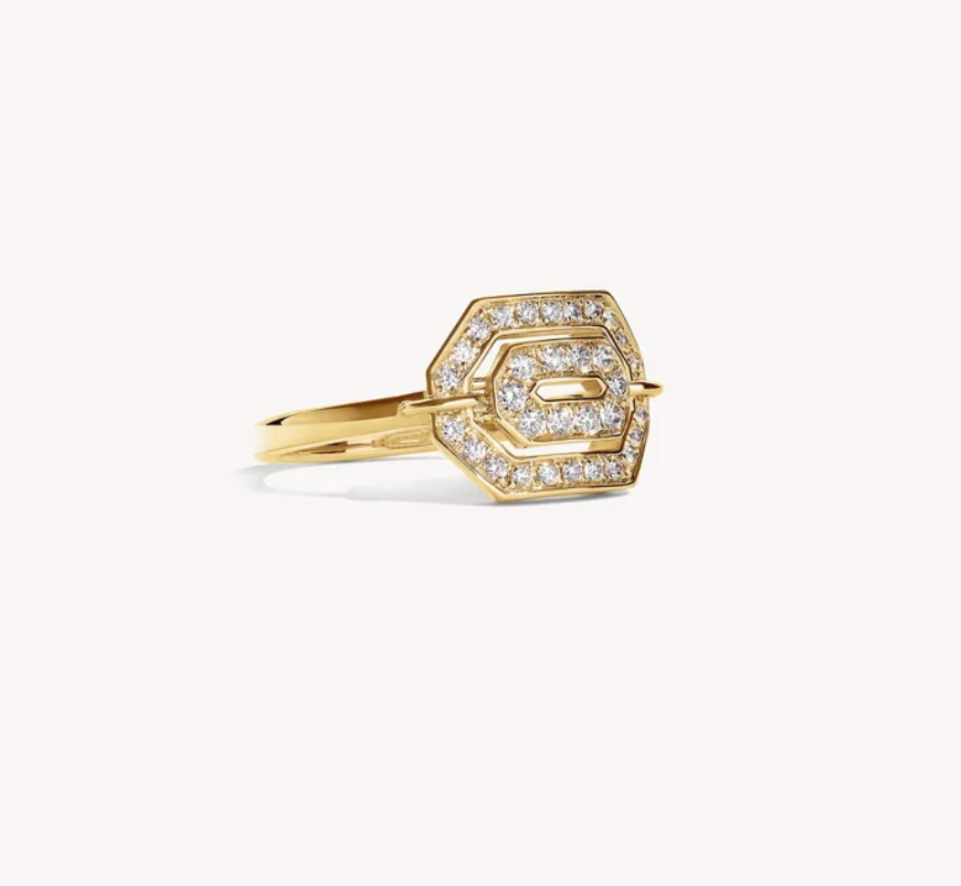 MINI MY WAY YELLOW GOLD & DIAMONDS Ring