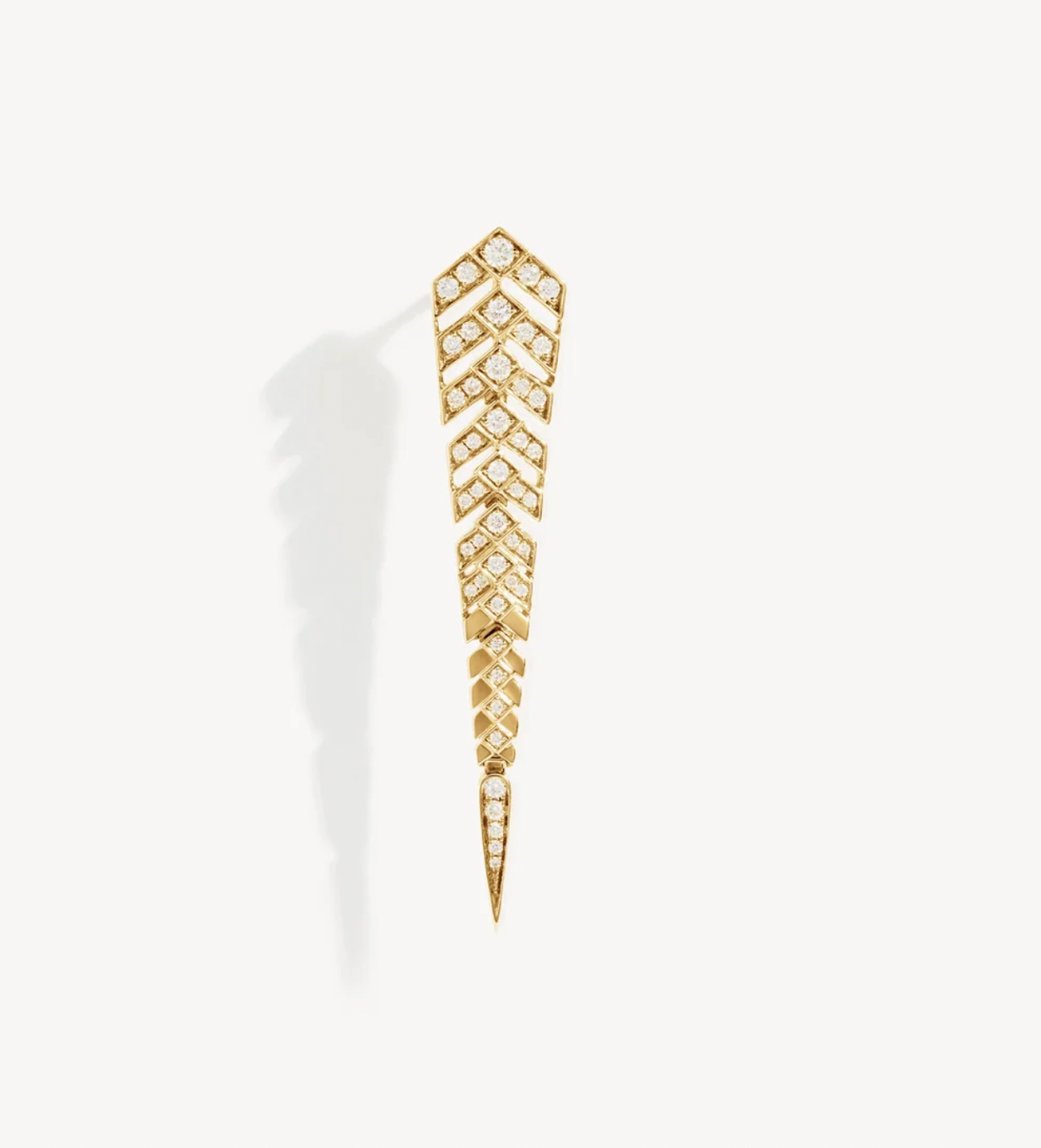 STAIRWAY M DIAMONDS & 18K YELLOW GOLD Earring