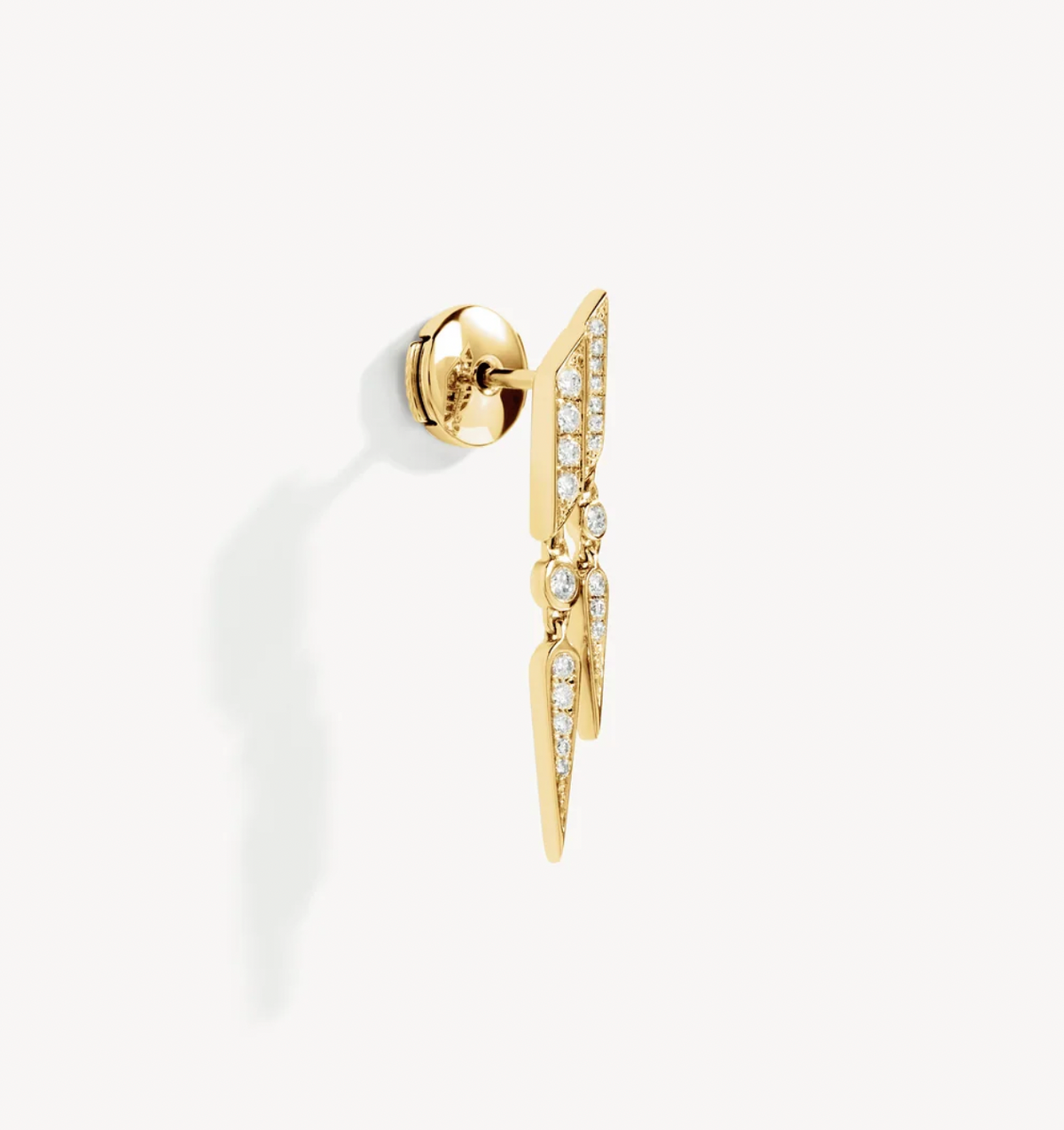ANYWAY DOUBLE DROP DIAMONDS & 18K YELLOW GOLD Earring