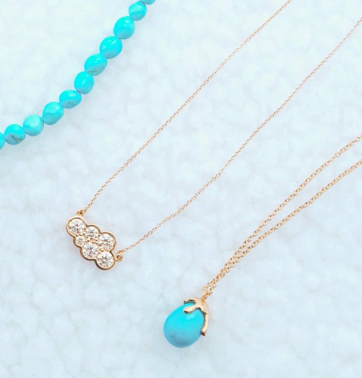 Large Diamond Cloud Necklace