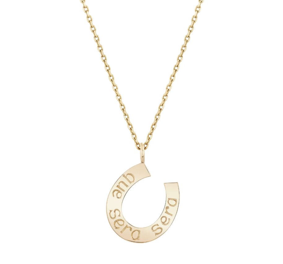 Lucky Horseshoe Signet Pendant