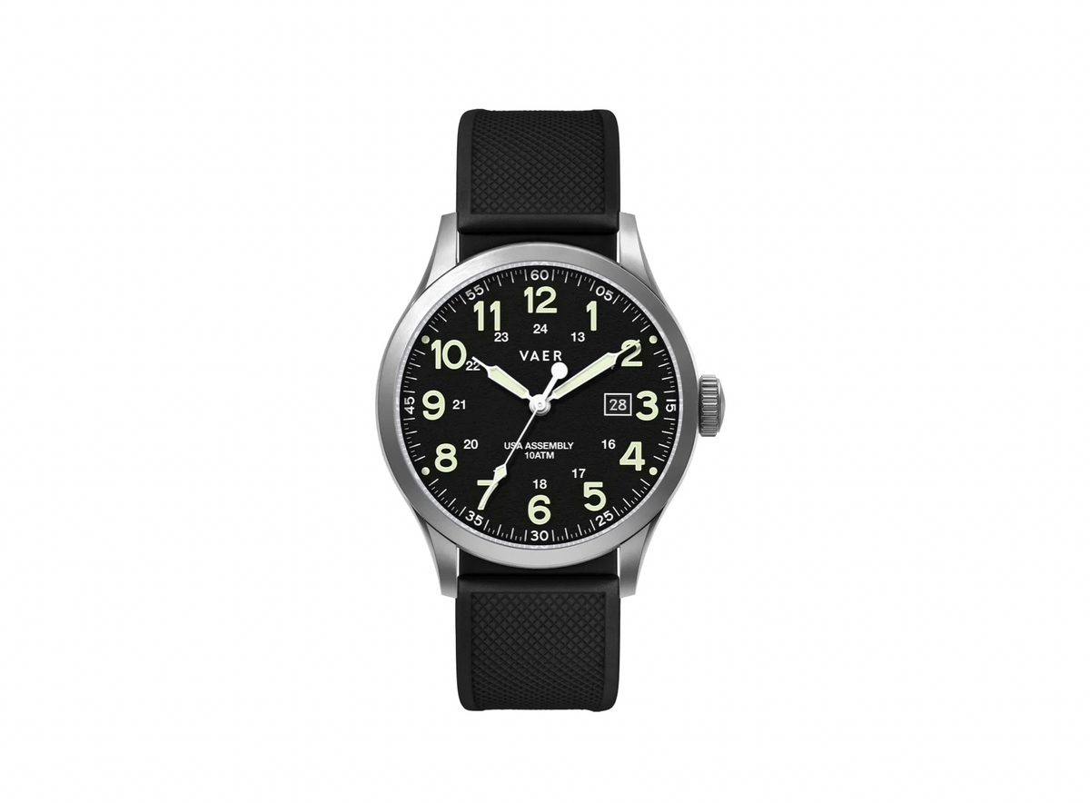 C5 Recon Black Solar- 40mm USA, Ocean FKM-Black