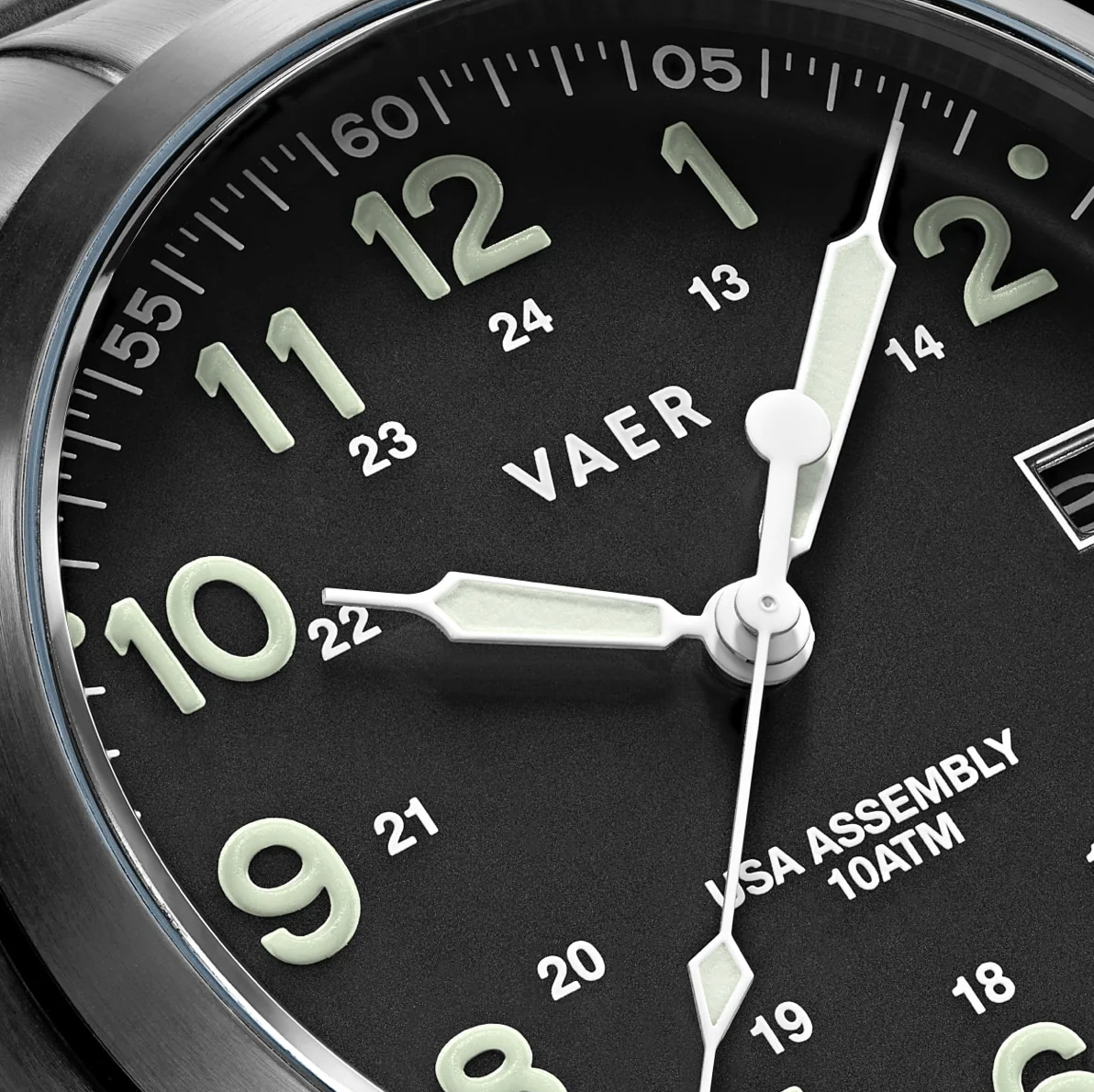 C5 Recon Black Solar- 40mm USA, Ocean FKM-Black