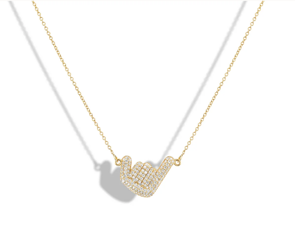 Pavé Shaka Necklace
