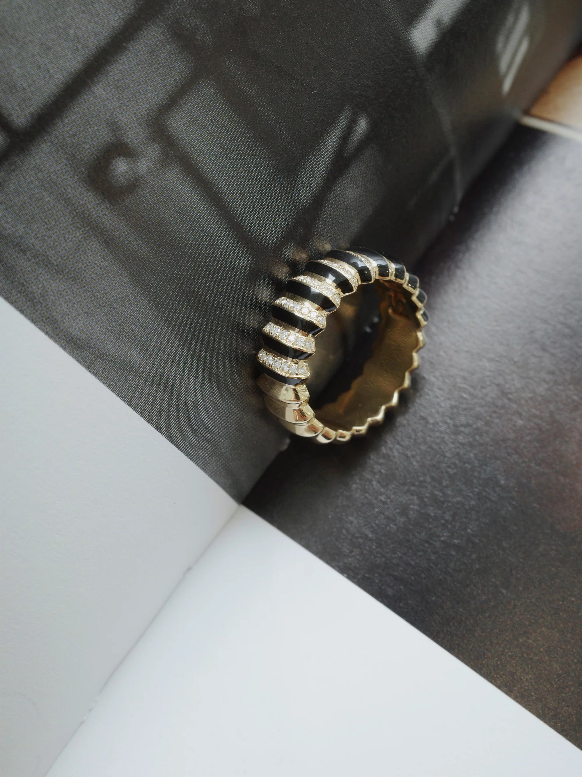 Borsh Jet Black Ring