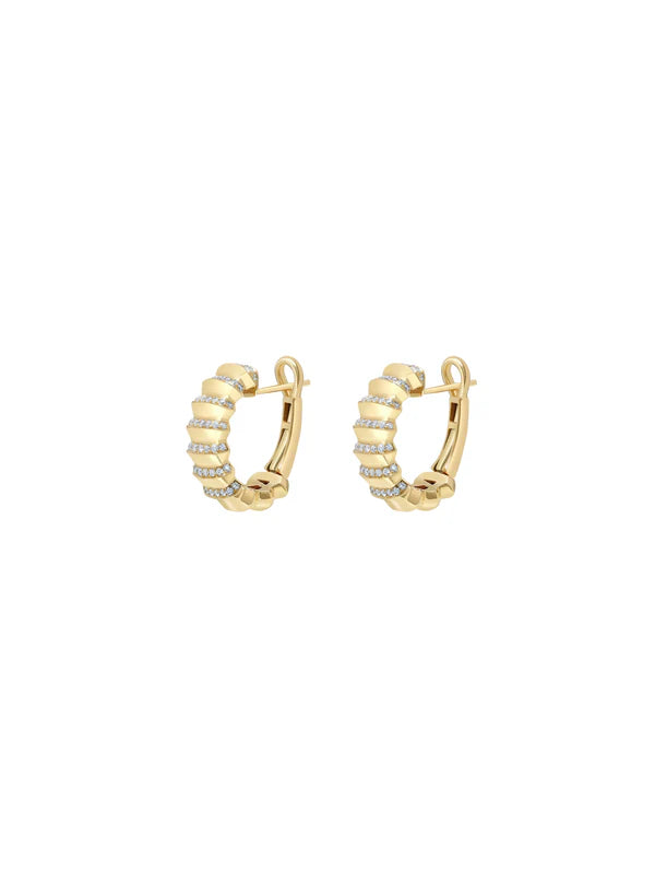 Borsh Pavé Hoop Earrings