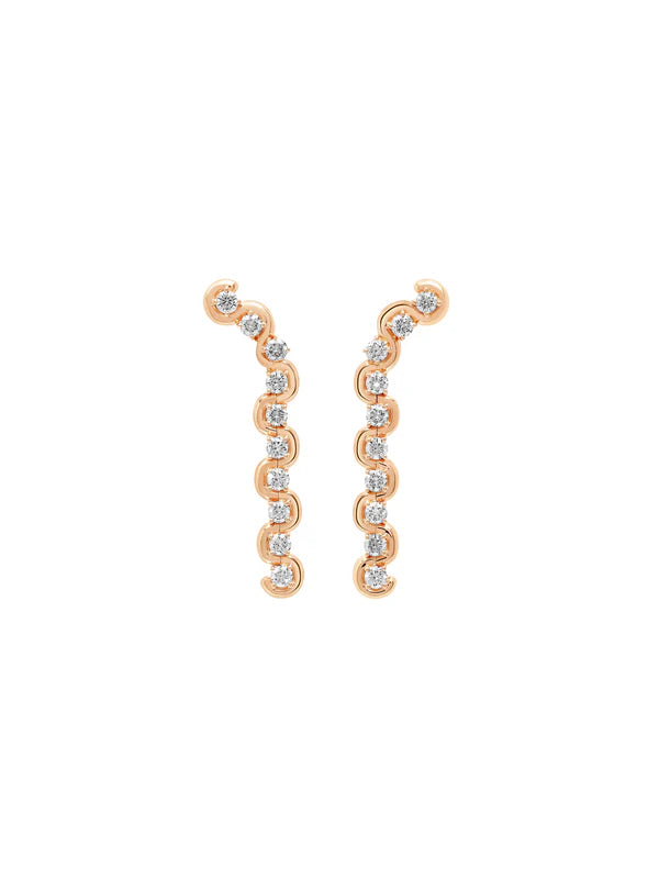 Edessa Diamond Minor Drop Earrings