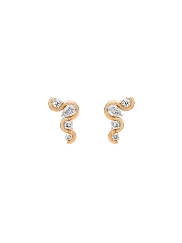 Edessa Droplet Diamond Earrings