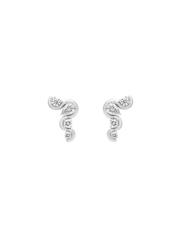 Edessa Droplet Diamond Earrings
