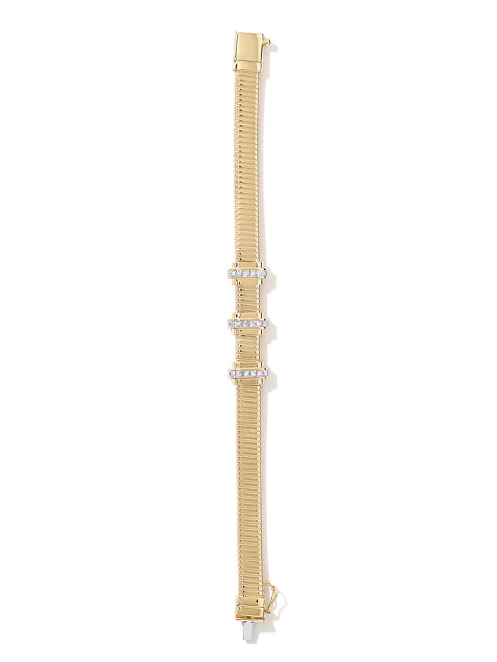 Raisina Diamond Station Tubogas Bracelet