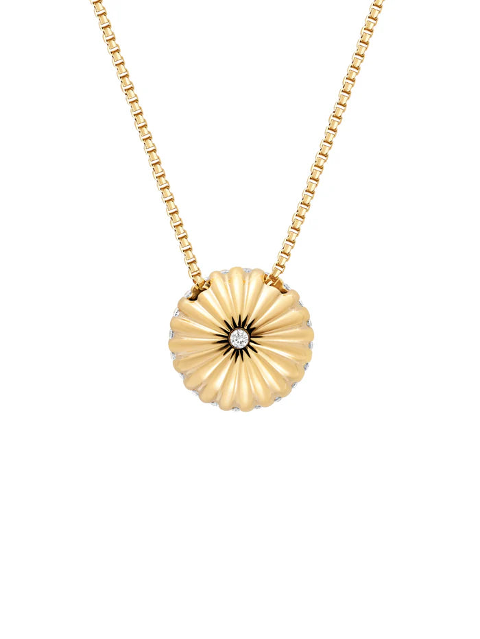 Toadstool confetti sapphire pendant