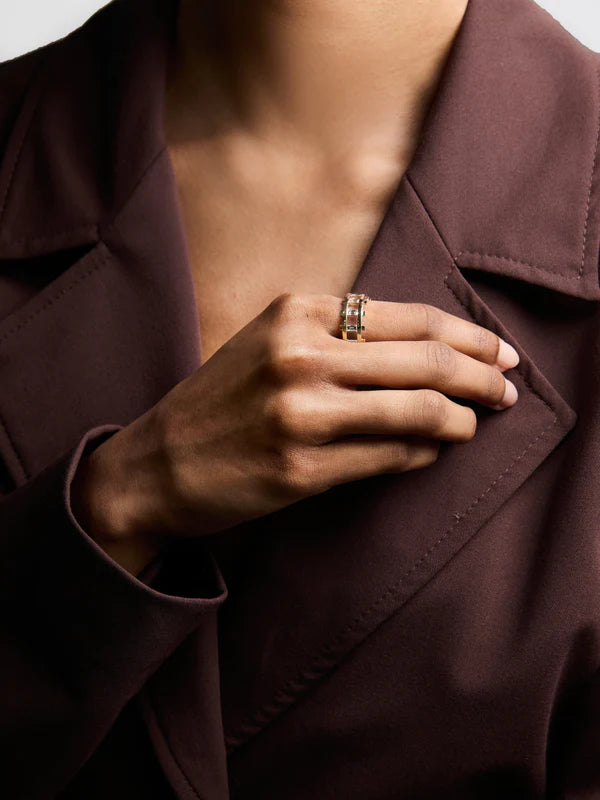 Railroad Diamond Ring