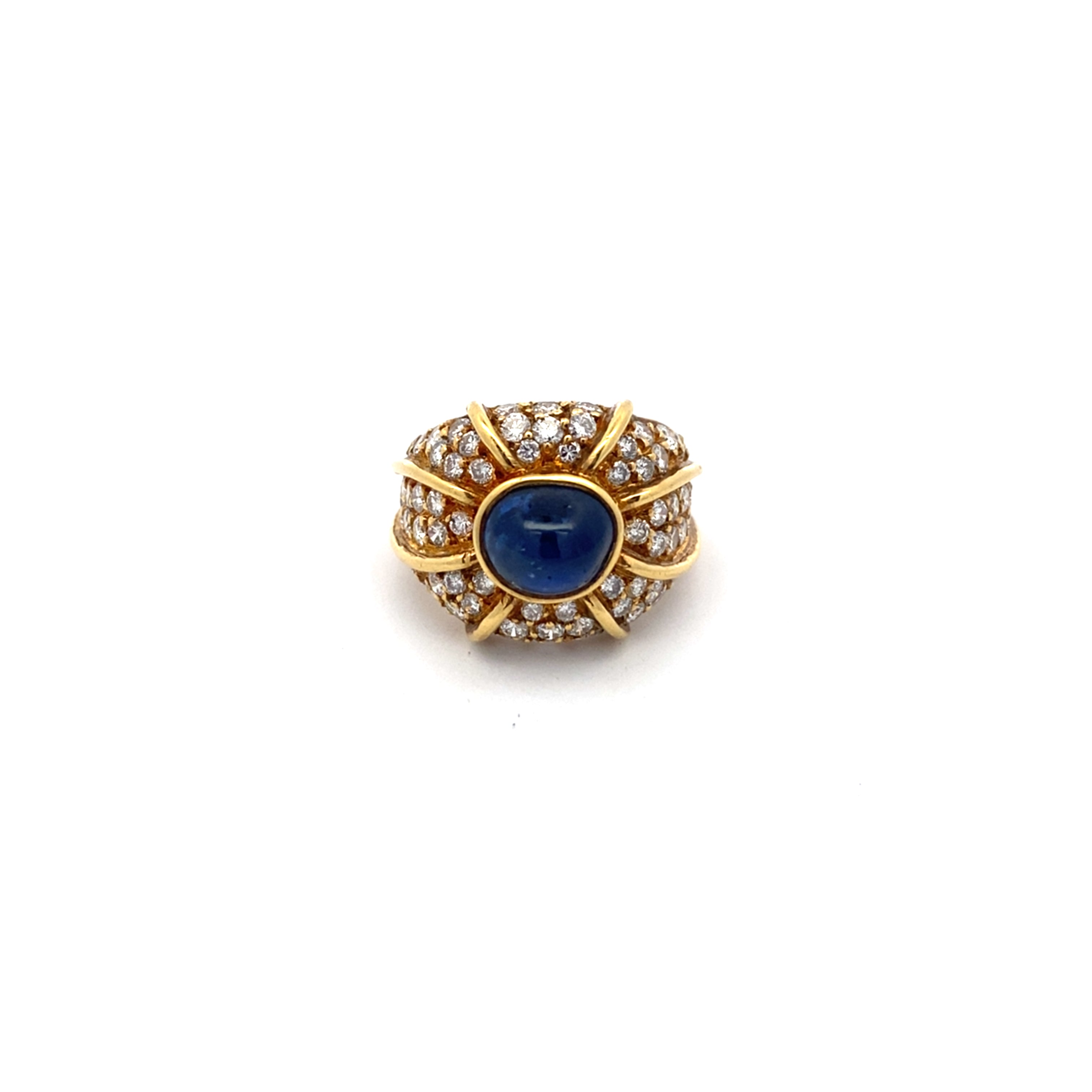 Vintage Sapphire and Diamond Ring