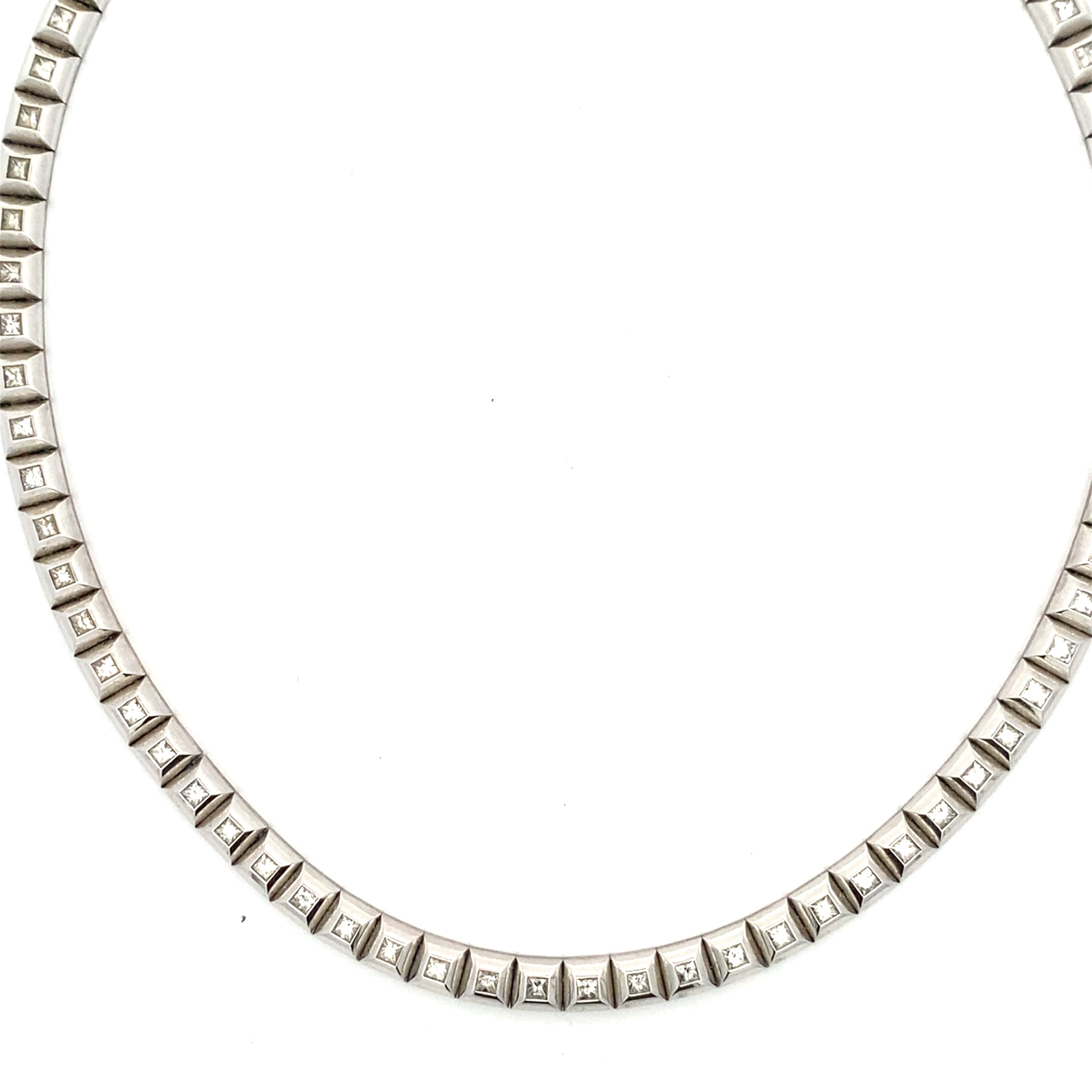 Vintage White Gold and Diamond Necklace