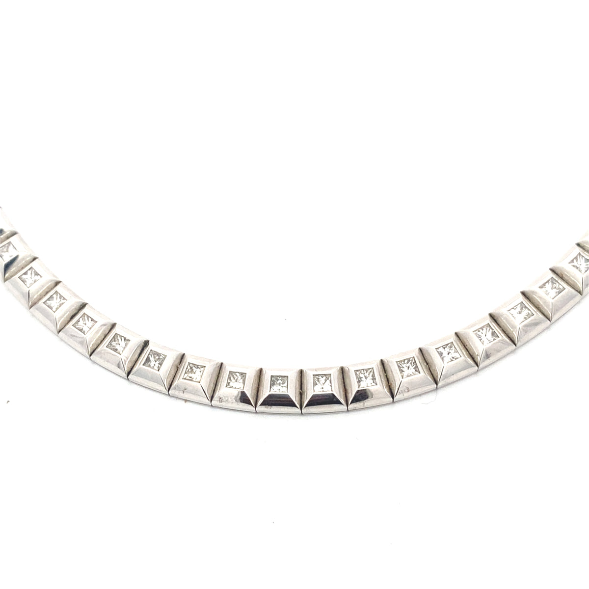 Vintage White Gold and Diamond Necklace