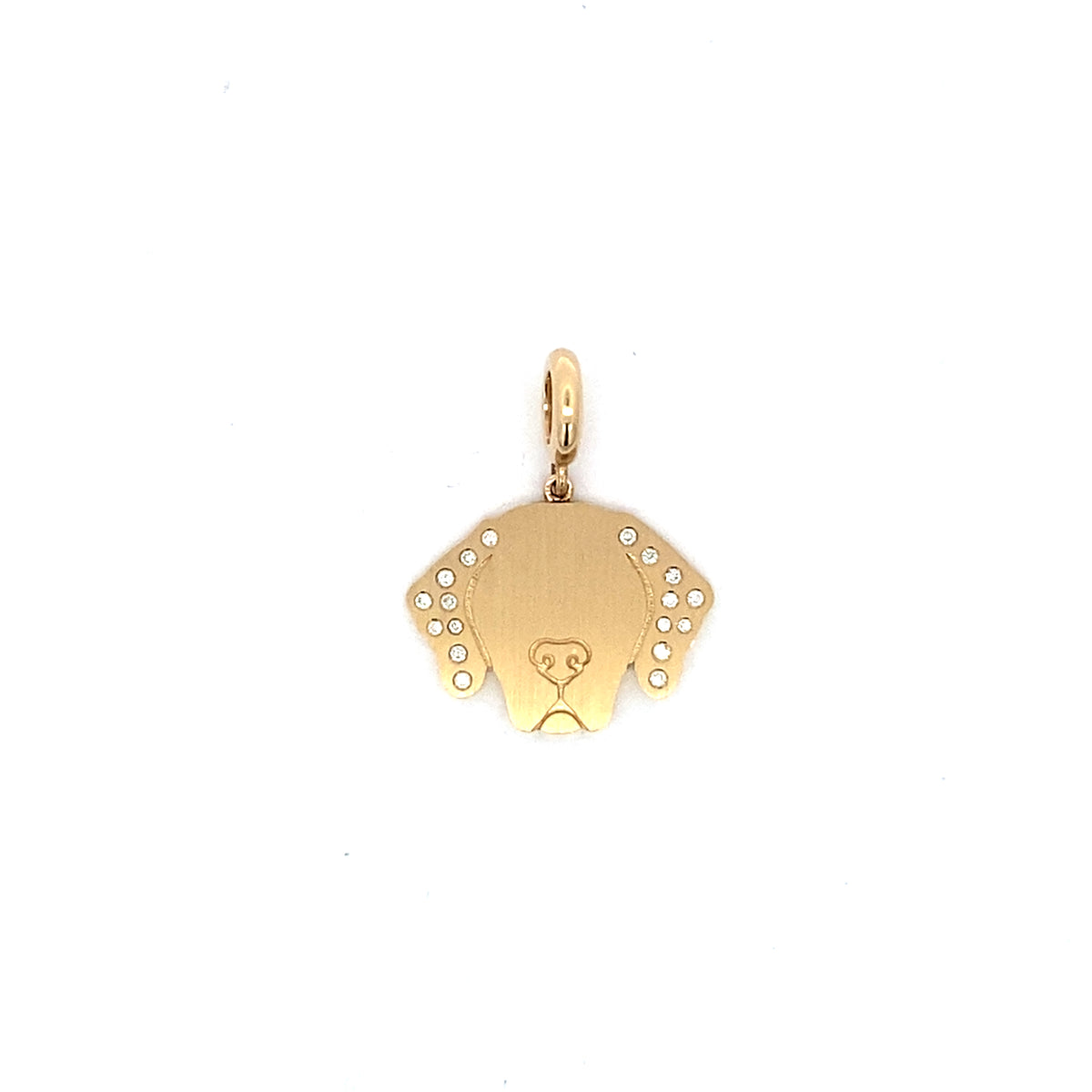 DOG CHARM WITH DIAMONDS