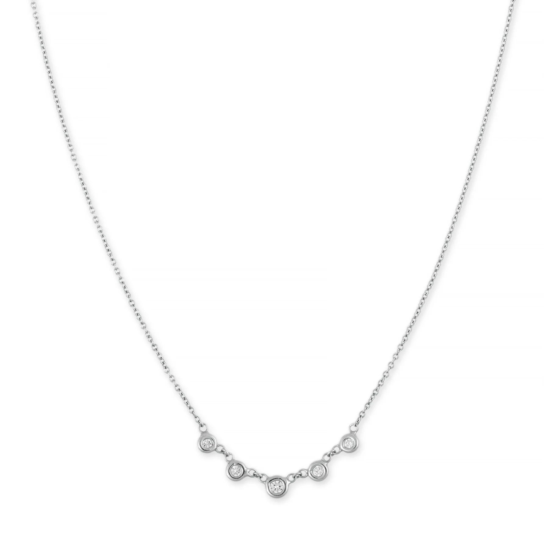 5 diamond Emily necklace