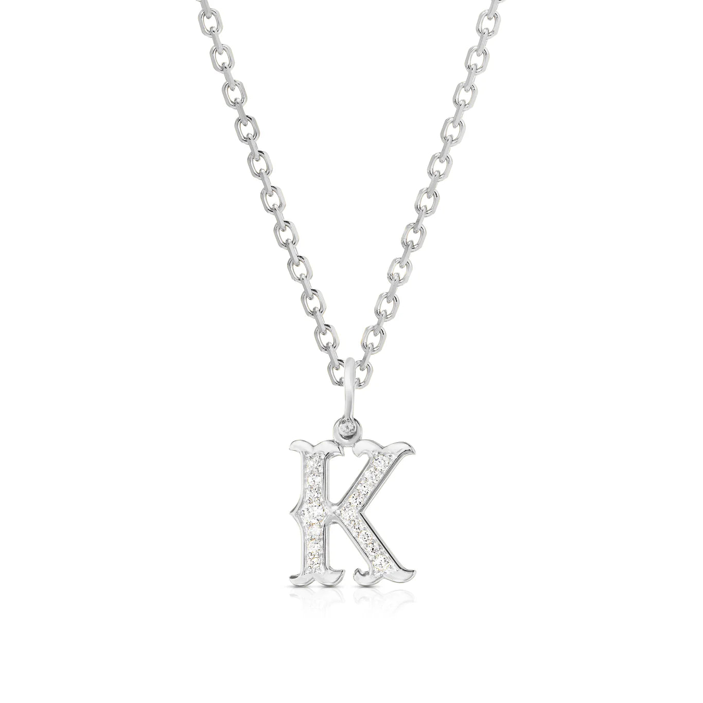 Western Initial Pendant Necklace
