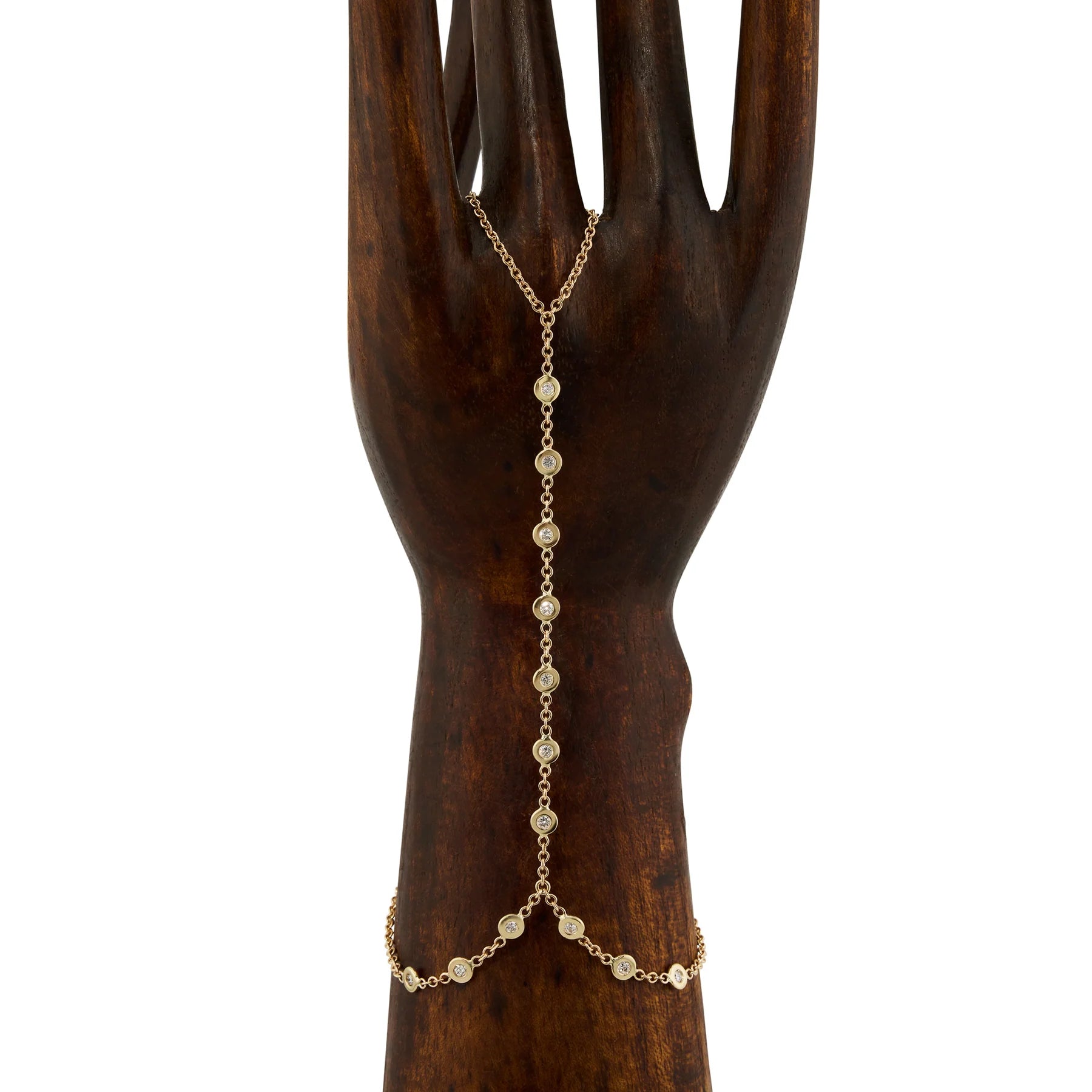 13 Diamond Finger Bracelet