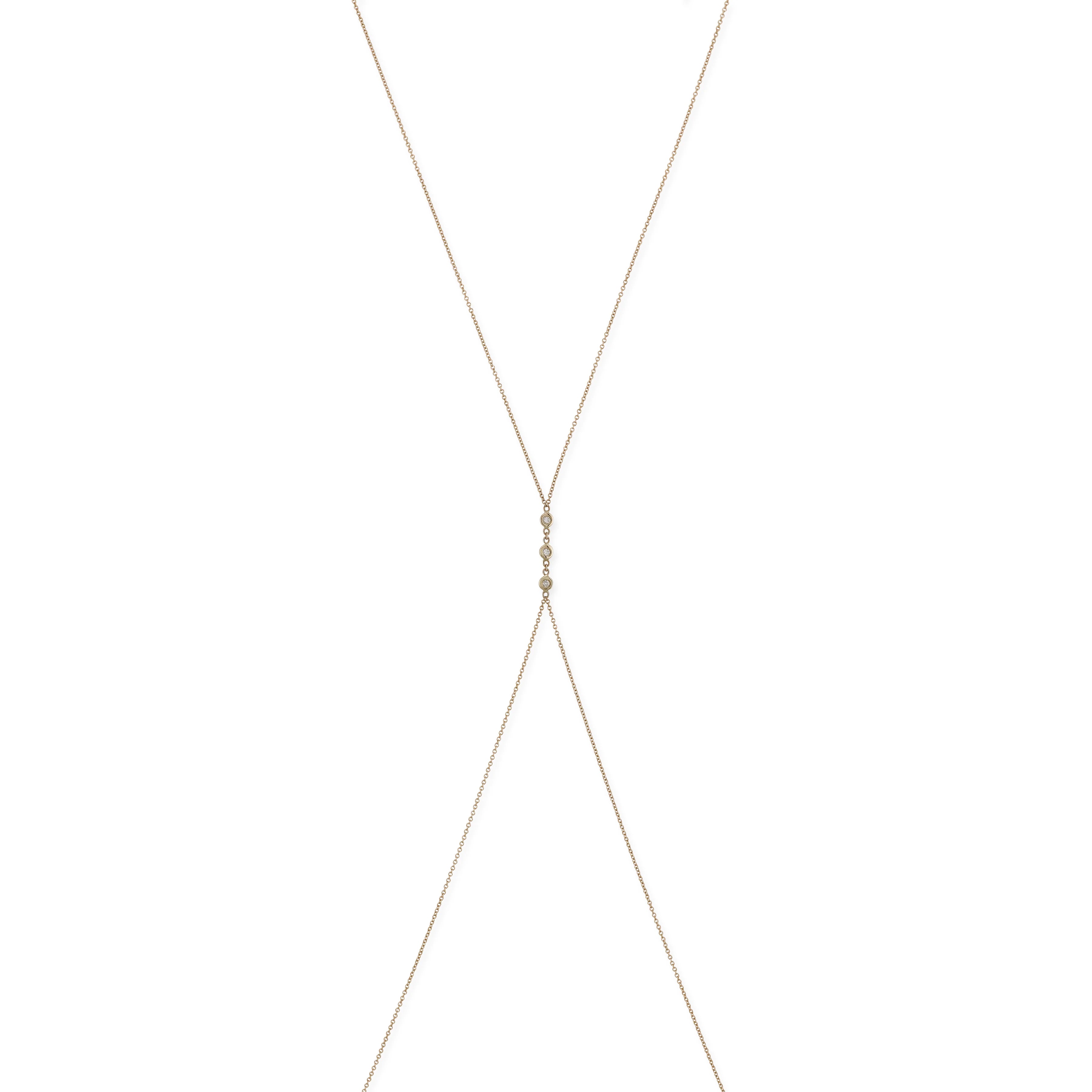 3 Diamond Bezel Bodychain