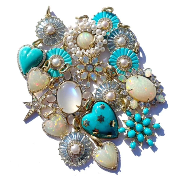 14K Gold & Turquoise Sadie Charm