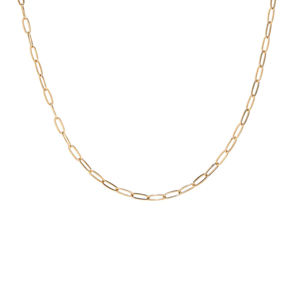 23" Large Paperlink Gold Chain