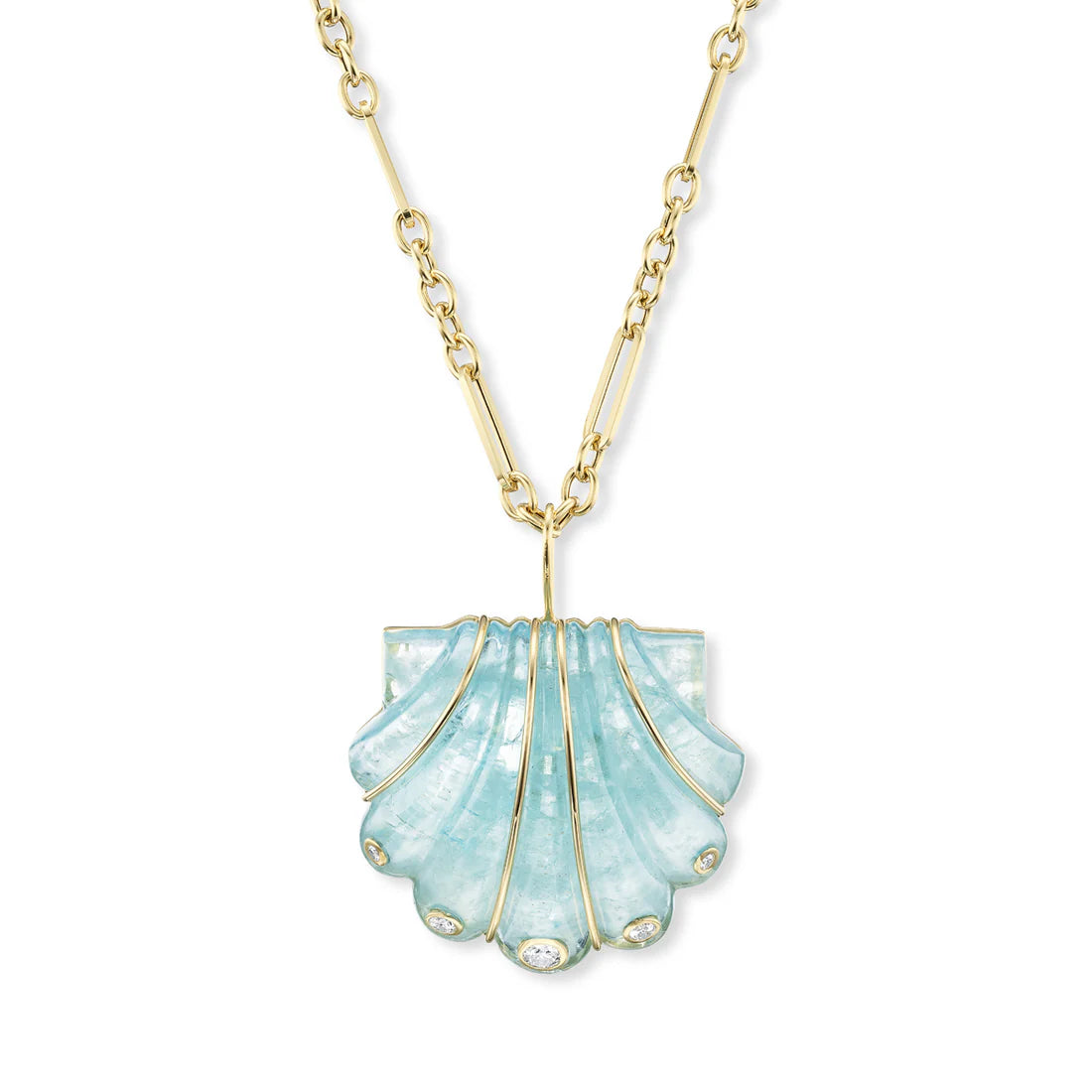 Large Stone Shell Pendant