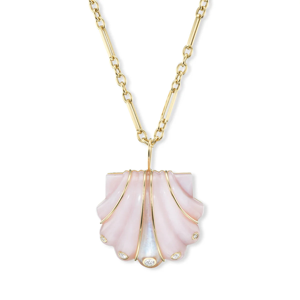 Large Stone Shell Pendant