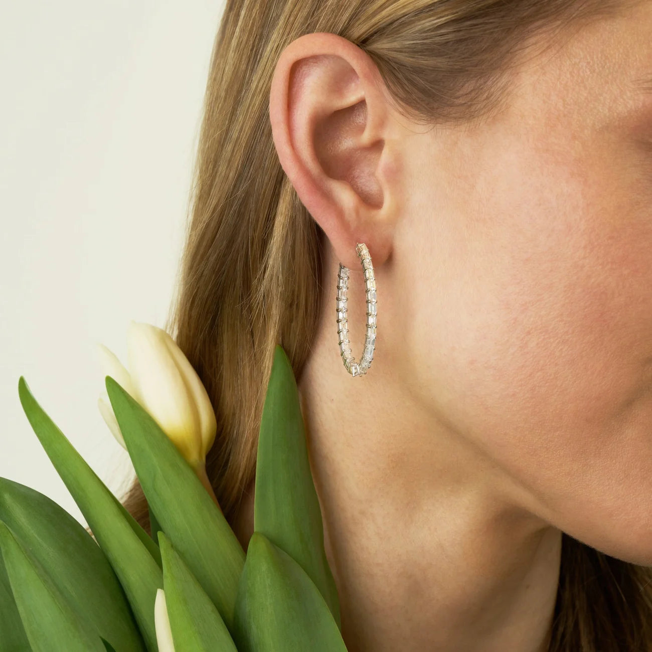 Dolce Diamond Hoop Earrings