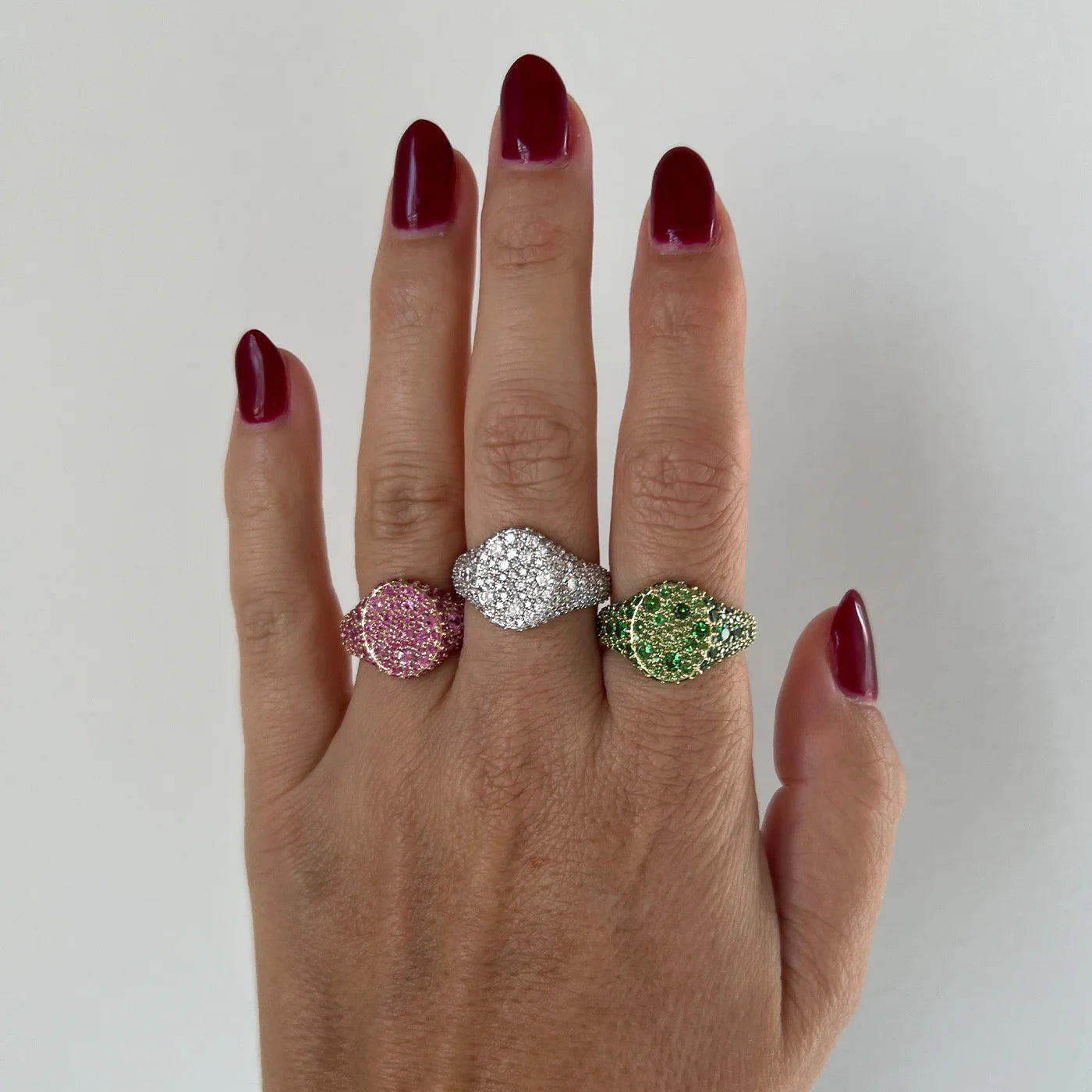 Encrusted Signet Ring