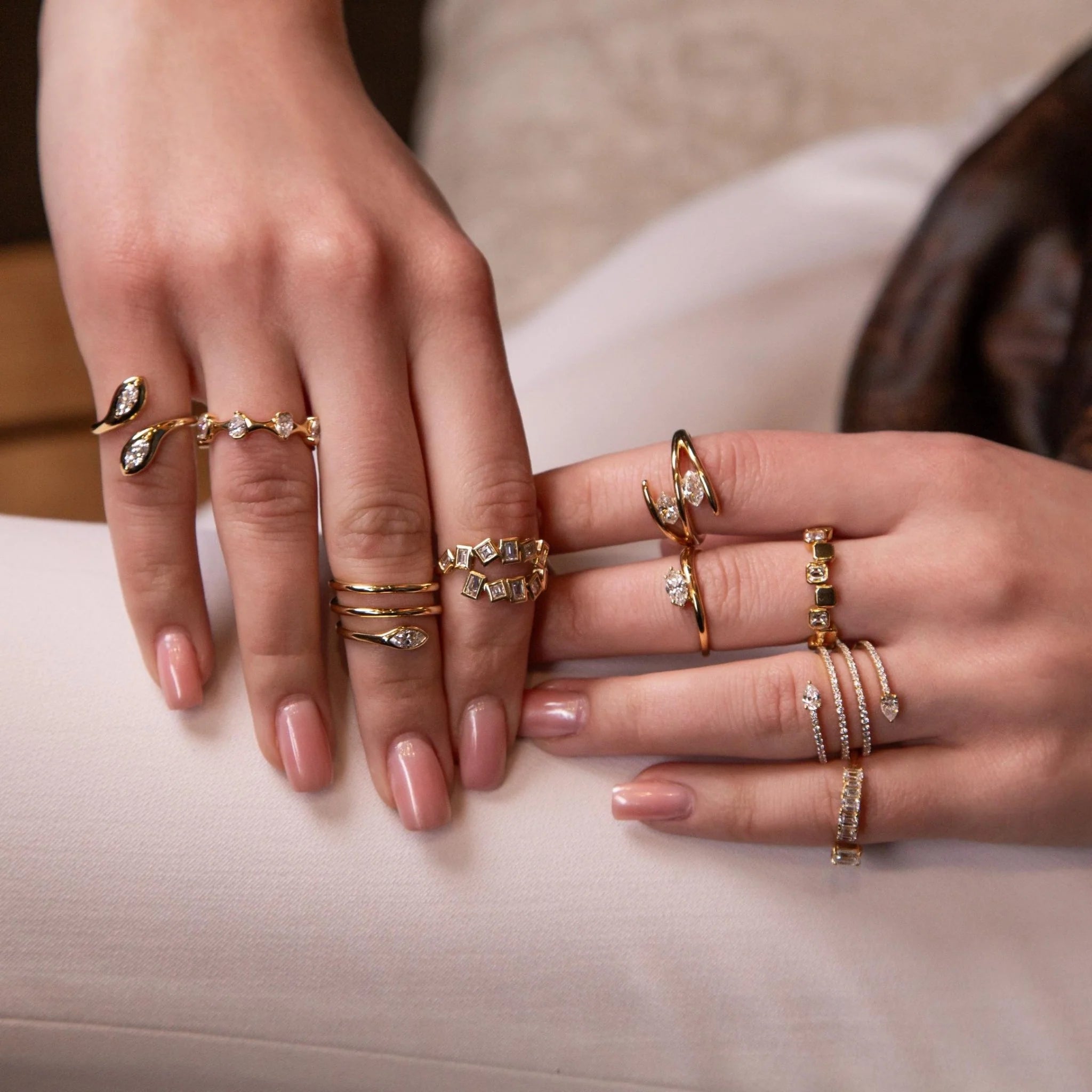 Foliage Diamond Ring