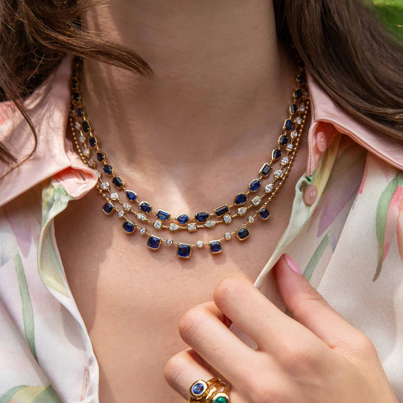 Fouquet Blue Sapphire Necklace