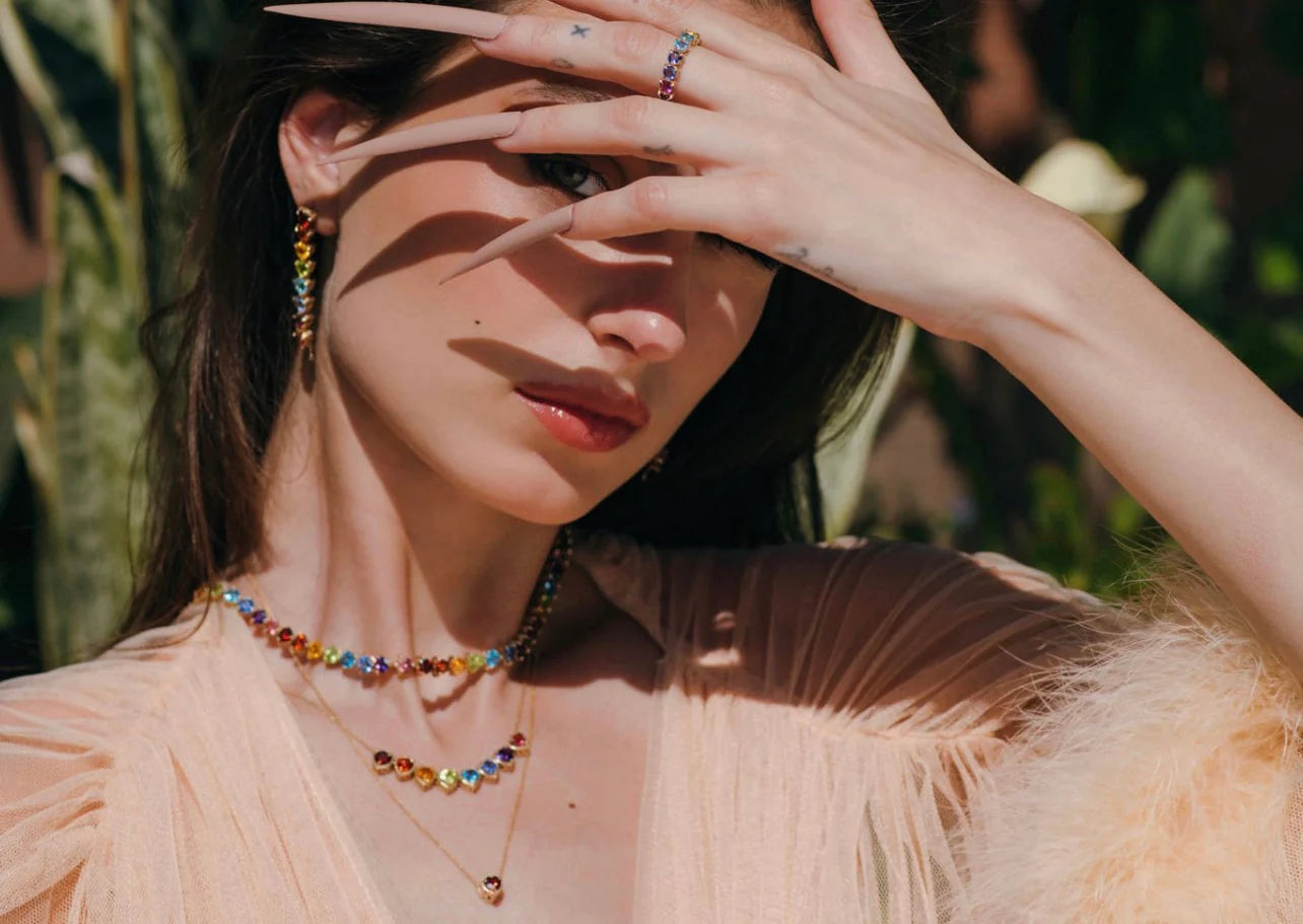 RAINBOW SLIDER NECKLACE