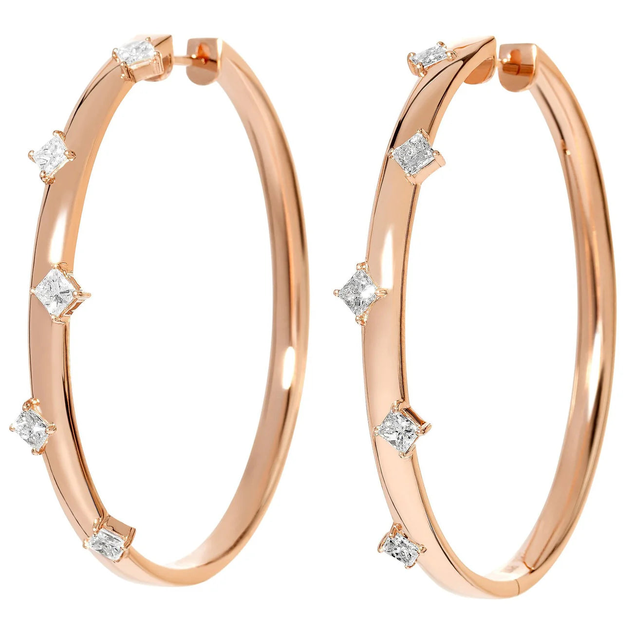 Mistral Diamond Hoop Earrings