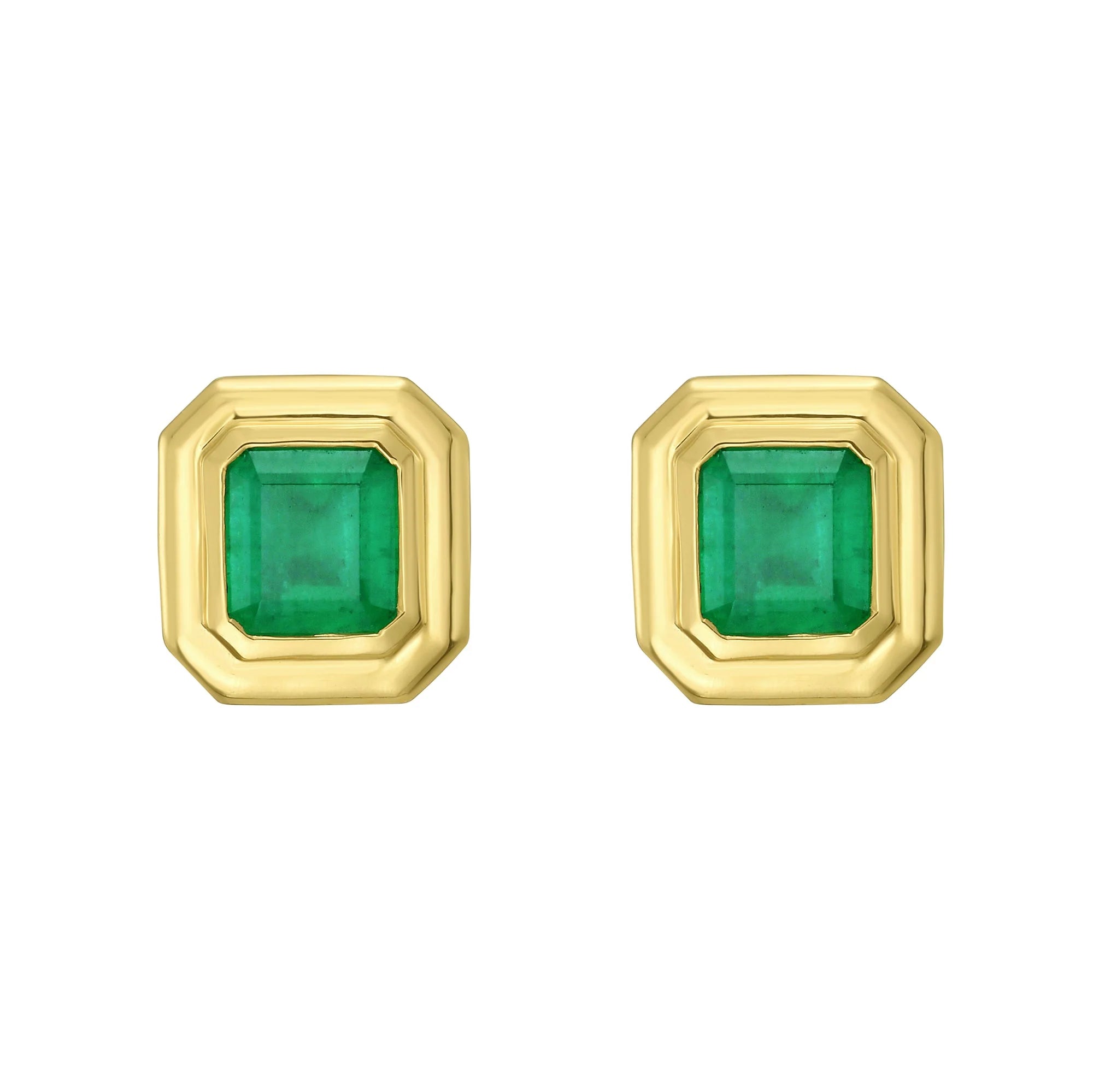 Sonnet Emerald Stud Earrings