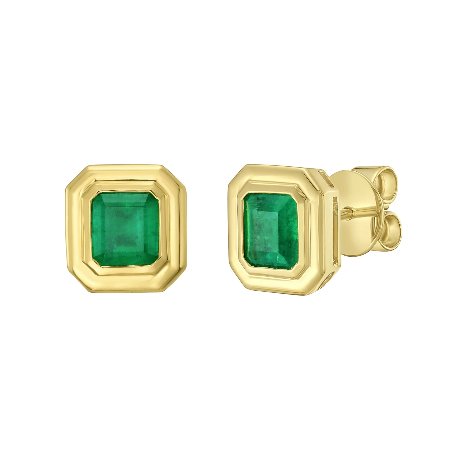 Sonnet Emerald Stud Earrings