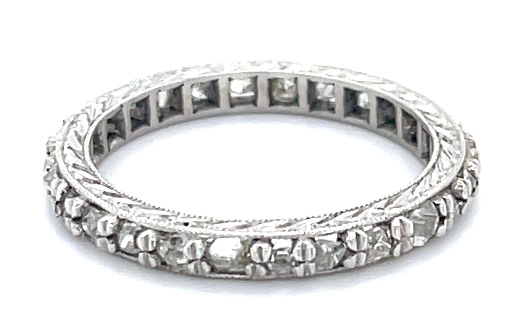 Vintage European cut Diamond band